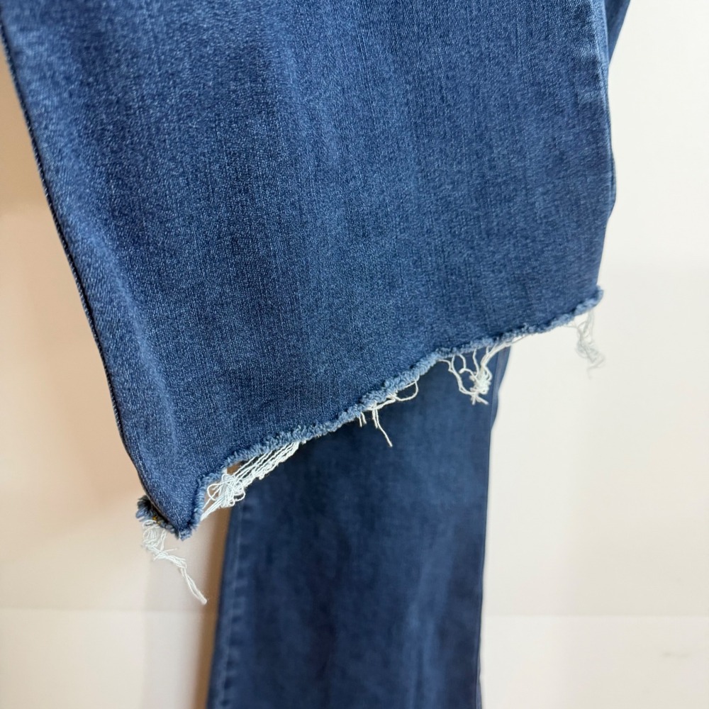 Judy Blue Womens Flare Jeans 18W Dark Wash Raw Hem Boho Y2K - Picture 2 of 13